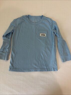 Vineyard Vines Light Blue 1998 Patch Long-Sleeve Pocket Tee